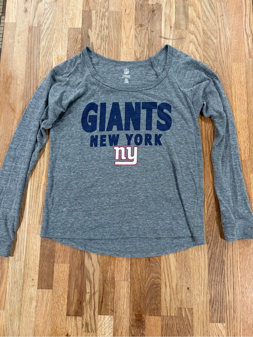 New York Giants Gray Long Sleeve Tee